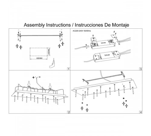 Основание потолочное 14L Mantra Modular Light Florones 9391