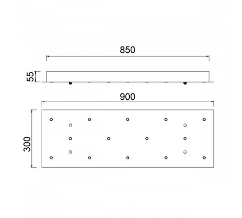 Основание потолочное 14L Mantra Modular Light Florones 9393