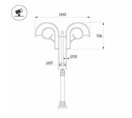 Кронштейн Arlight OXOR-SB2-2 BLACK 051634 Кронштейн Arlight OXOR-SB2-2 BLACK 051634