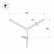 Кронштейн Arlight OXOR-SY2-3000x108-L1300 BLACK 051657