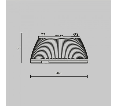 Линза для светильников 15Вт 24° Maytoni Dip Lens002D45-15W Линза для светильников 15Вт 24° Maytoni Dip Lens002D45-15W