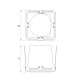 Шторки кашетирующие Arlight LGD-ARTIFACT-BARNDOOR-R65 (BK) (Металл) 057160