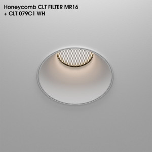 Рассеиватель Crystal Lux CLT FILTER MR16 Honeycomb BL