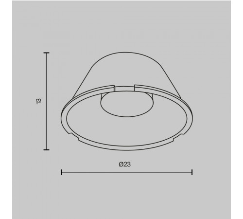 Линза для светильников серии Mini 55° Maytoni Technical LensD25-55