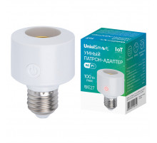 Умный патрон-адаптер Wi-Fi+Bluetooth Е27 Uniel UL-00011712 ULH-A180 E27/WF WHITE