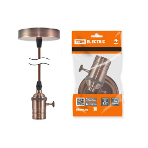 Патрон с кабелем TDM Electric Лофт SQ0335-0075