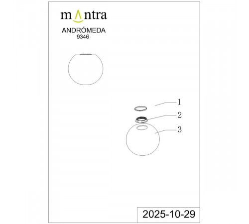 Плафон Mantra Andromeda 9346