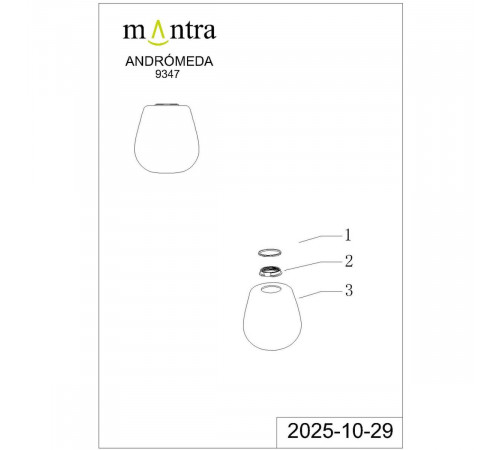 Плафон Mantra Andromeda 9347