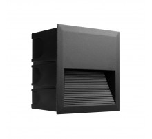 Светильник для ступеней Arlight LTD-RIBONIK-S135x135-5W Warm3000 (Черный, 50 deg, 230V) (IP65 Металл) 062914