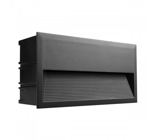 Светильник для ступеней Arlight LTD-RIBONIK-S271x136-10W Warm3000 (Черный, 50 deg, 230V) (IP65 Металл) 062917