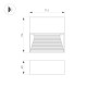 Светильник для ступеней Arlight LGD-RIBONIK-S114x114-5W Warm3000 (Черный, 50 deg, 230V) (IP65 Металл) 056713