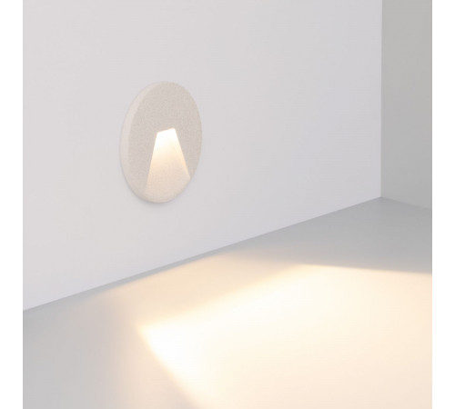 Светильник для ступеней Arlight LT-TIE-R120-3W Warm3000 (WH, 75x30 deg, 230V) (IP65 Бетон) 050869