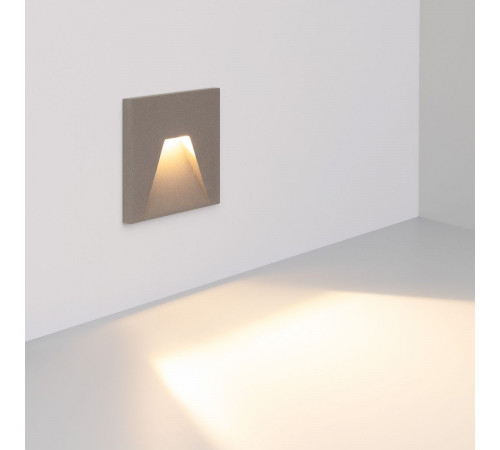 Светильник для ступеней Arlight LT-TIE-S100-3W Warm3000 (GR, 75x30 deg, 230V) (IP65 Бетон) 050875