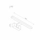 Подсветка для зеркал Nowodvorski Cezanne Led S Black 10668
