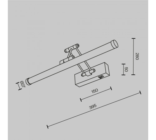 Подсветка для зеркал Maytoni Luster MIR268WL-L3B3K