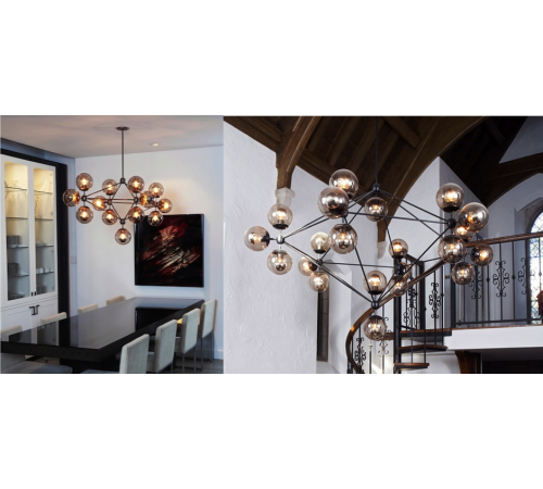 Подвесная люстра ImperiumLoft Люстра Modo Chandelier 15 Globes 74962-22