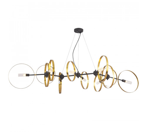 Подвесная люстра Crystal Lux ARMONICA SP8 BLACK/BRASS V2
