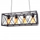 Подвесная люстра Lumina Deco Nortis LDP 11535-4 BK