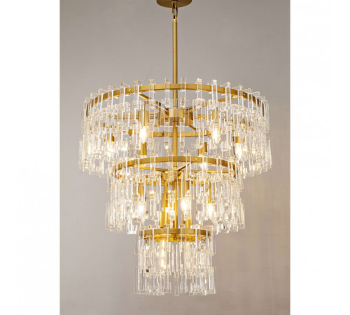 Подвесная люстра Ilamp Rockefeller 6355-750 BRASS