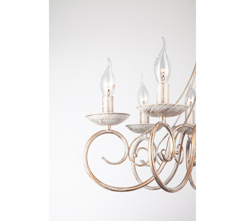 Подвесная люстра Eurosvet 22404/8 белый с золотом