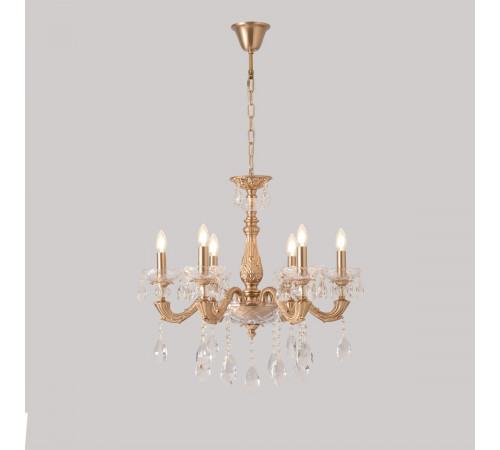 Подвесная люстра Crystal Lux ELIZABETH SP6 BRASS