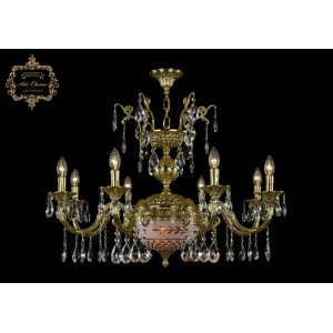 Подвесная люстра Art Classic 31.29.8.CK250SP.250GL.G.Sp.Amber.White.1B