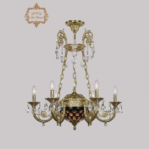 Подвесная люстра Art Classic 31.44.6.KR175SP.250IT.G.Sp.Amber.Blue.1E