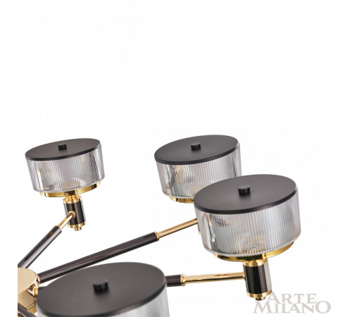 Подвесная люстра Arte Milano Neapolis 276210/8 BK/GD