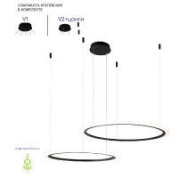 Подвесная люстра Crystal Lux MANZANA SP53W LED BLACK