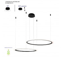 Подвесная люстра Crystal Lux MANZANA SP53W LED BLACK