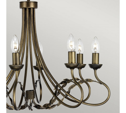 Подвесная люстра Elstead Lighting OV8-BLK-GOLD