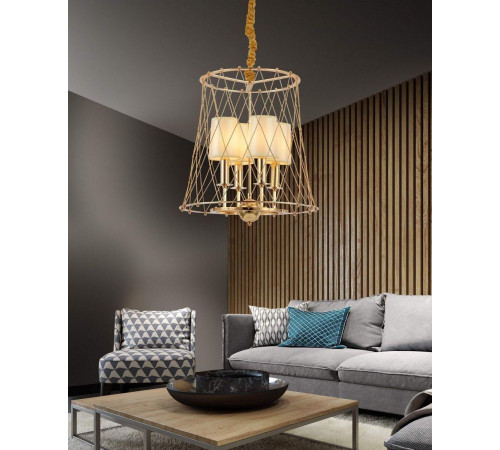 Подвесная люстра Lumina Deco Berton LDP 8013-4 F.GD Подвесная люстра Lumina Deco Berton LDP 8013-4 F.GD