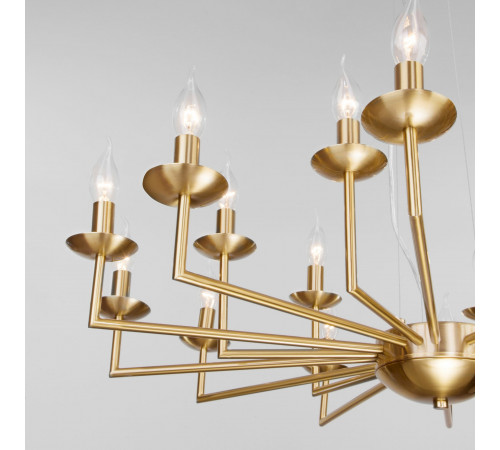 Подвесная люстра Eurosvet Cariso 60150/18 латунь