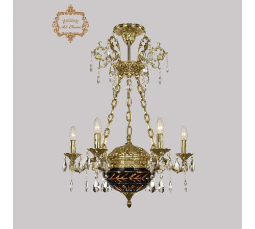 Подвесная люстра Art Classic 31.51.6.CK125SP.250SP.G.Sp.Amber.Blue.1D