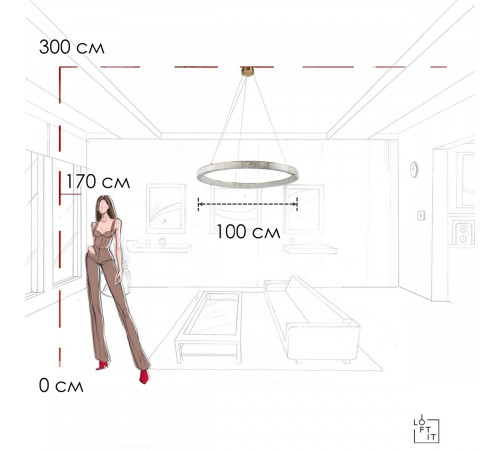Подвесная люстра Loft IT Mondrian 10408/1000 Подвесная люстра Loft IT Mondrian 10408/1000