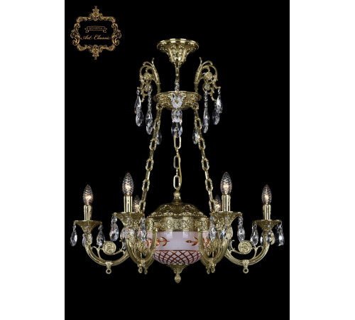 Подвесная люстра Art Classic 31.44.6.KR175SP.250IT.G.Sp.Amber.White.1B