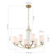 Подвесная люстра ST Luce Опал SL1403.303.08