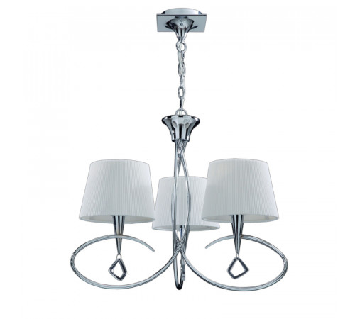 Подвесная люстра Mantra Mara Chrome - White 1640