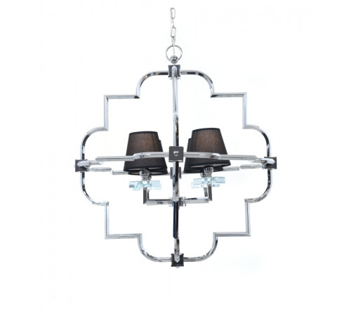 Подвесная люстра Lumina Deco Baltimore LDP 8020-4 CHR+BK Подвесная люстра Lumina Deco Baltimore LDP 8020-4 CHR+BK