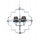 Подвесная люстра Lumina Deco Baltimore LDP 8020-4 CHR+BK