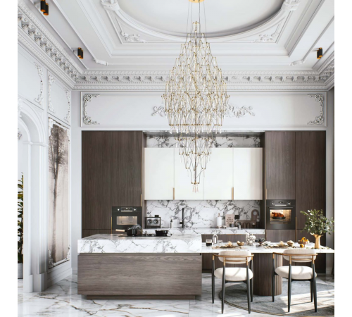 Подвесная люстра Modelux premium ML.7826.600P GD