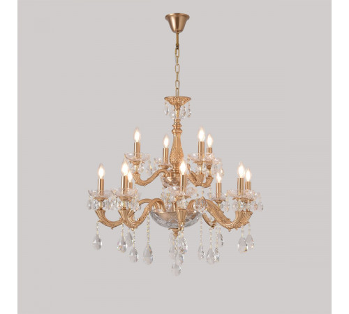Подвесная люстра Crystal Lux ELIZABETH SP8+4 BRASS