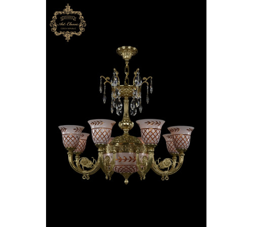 Подвесная люстра Art Classic 31.16.8.KR175SP.250IT.G.Sp.Amber.White.1B