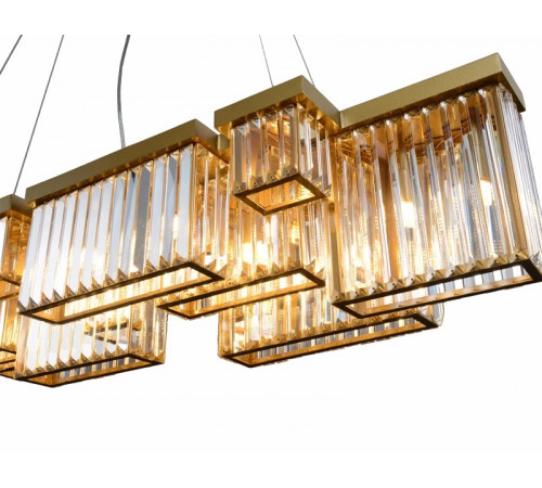 Подвесная люстра Delight Collection Broadway 2466 brushed ti-gold