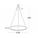 Подвесная люстра Italline IT013-6028 black 3000K