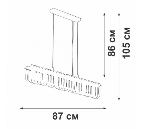 Подвесная люстра Vitaluce V5896-9/7S Подвесная люстра Vitaluce V5896-9/7S