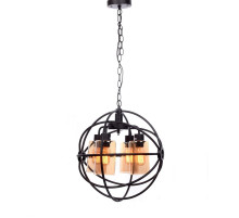 Подвесная люстра Lumina Deco Stradi LDP 11509-4 BK