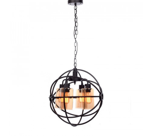 Подвесная люстра Lumina Deco Stradi LDP 11509-4 BK Подвесная люстра Lumina Deco Stradi LDP 11509-4 BK