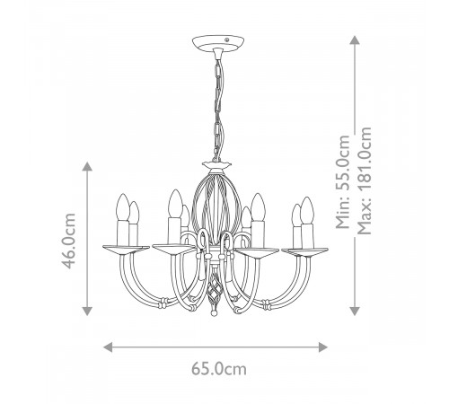 Подвесная люстра Elstead Lighting AG8-AGED-BRASS