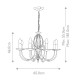 Подвесная люстра Elstead Lighting AG8-AGED-BRASS